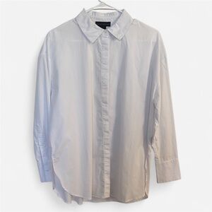 House of Harlow Oversized White Button Down Shirt Size XS